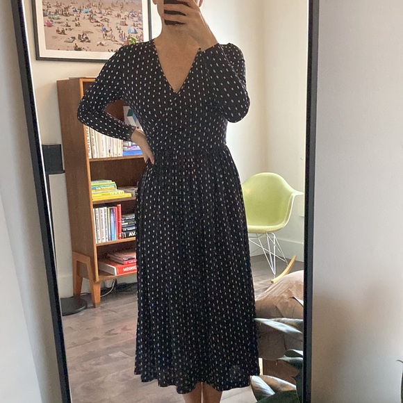 STINE GOYA jersey polkadot maxi dress size medium - Picture 8 of 14